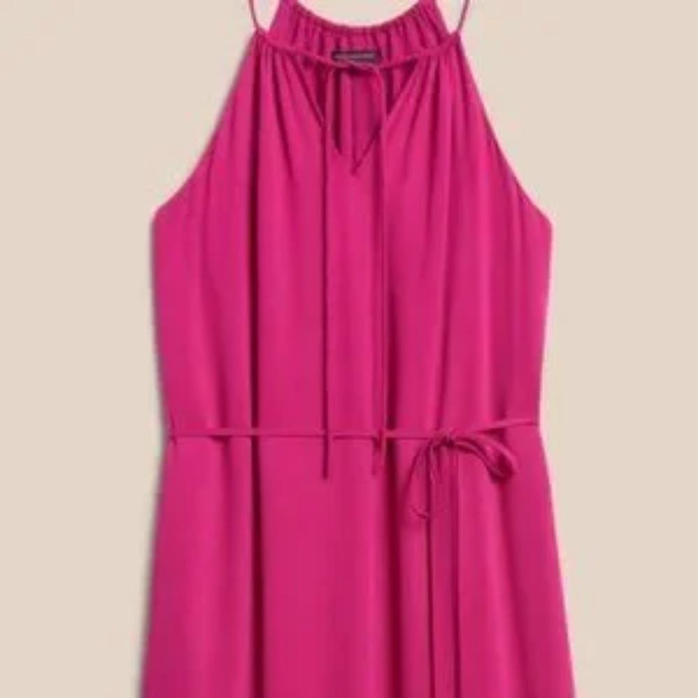 Banana Republic Halter Flouncy Maxi Dress in BLACK NWT - Picture 6 of 8